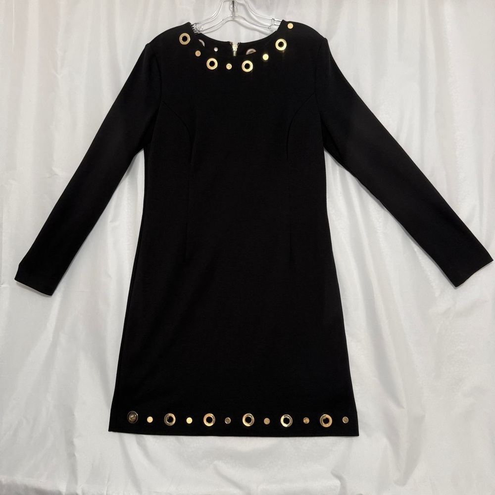 Michael Kors Black Dress with Gold Details